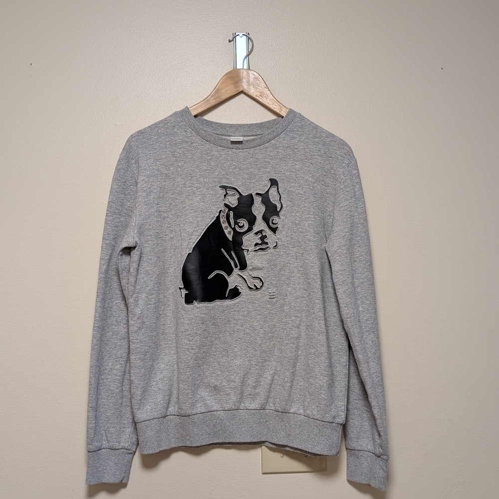 Hudson and Kings French Bulldog Sweatshirt | Gray | Size Small